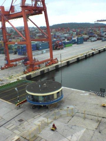 The beautiful round building in the Harbour of Gdynia. Photo Torun Ekstrand