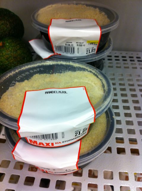 Almond flour on the LCHF shelf