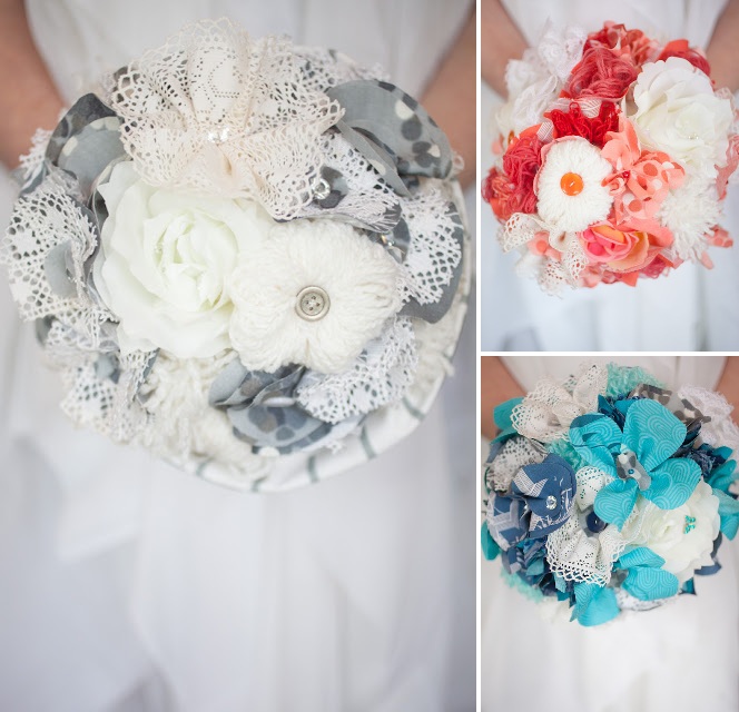 Brudbukett i tyg EcoBride Inspiration för ekologiska bröllop Brudbukett i tyg EcoBride Inspiration för ekologiska bröllop