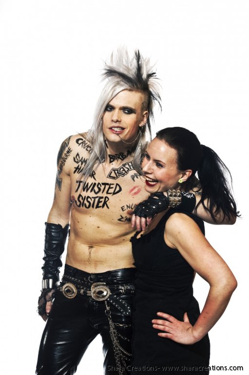 Simon Cruz & Shara. Sweden Rock Magazine job. Photo: SRM