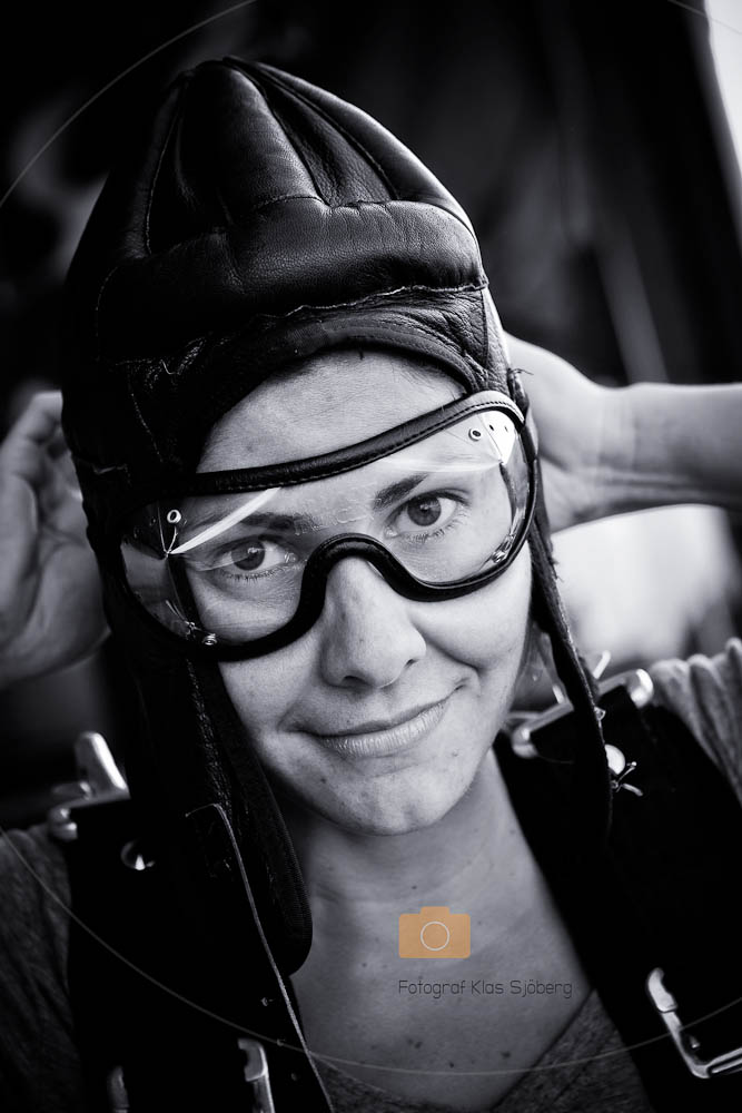 Camilla gör sig redo. Foto: Klas Sjöberg