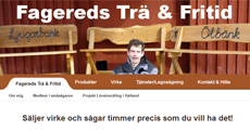 Fagereds Trä & Fritid - hemsida
