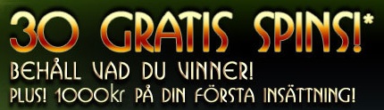 30 gratis free spins hos Gamingclub!