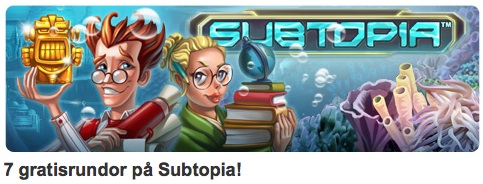 Mängder av free spins på Subtopia på online casinona idag!