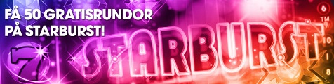 Få 50 free spins på Starburst hos Betsafe!