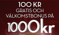 No deposit bonus hos Betsson som ger dig 100kr gratis!