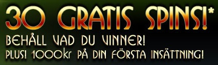 30 gratis free spins hos GamingClub.