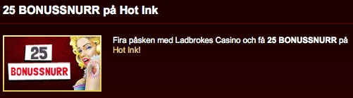 25 free spins hos Ladbrokes!