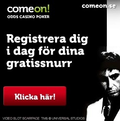 Free spins gratis för nya kunder hos ComeOn!