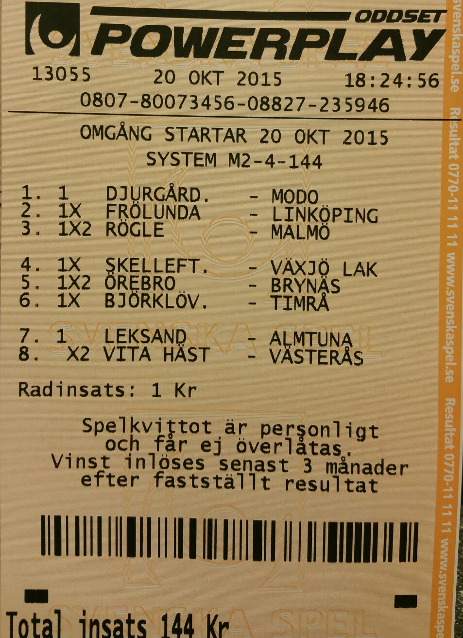 Vaxjos jattevinst tio miljoner Vaxjos jattevinst tio miljoner