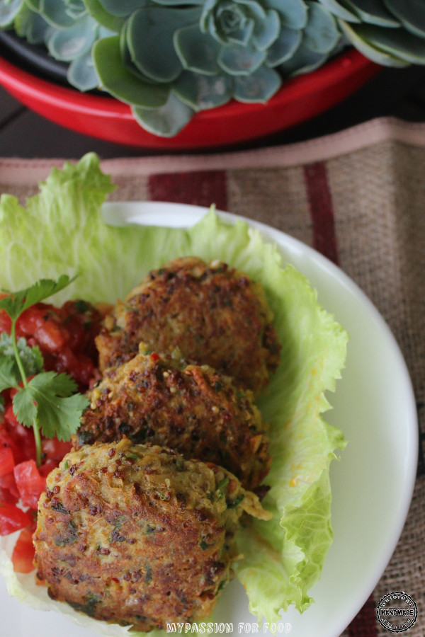 Sweet Potato and Quinoa Patties with Tomatoes Salsa passionforfood