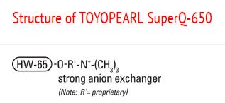 Structure of Toyopearl SuperQ-650 Structure of Toyopearl SuperQ-650