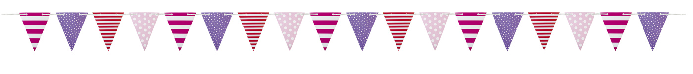 Jabadabado, vimpel flagga rosa  Dinomin Lek & Baby AB