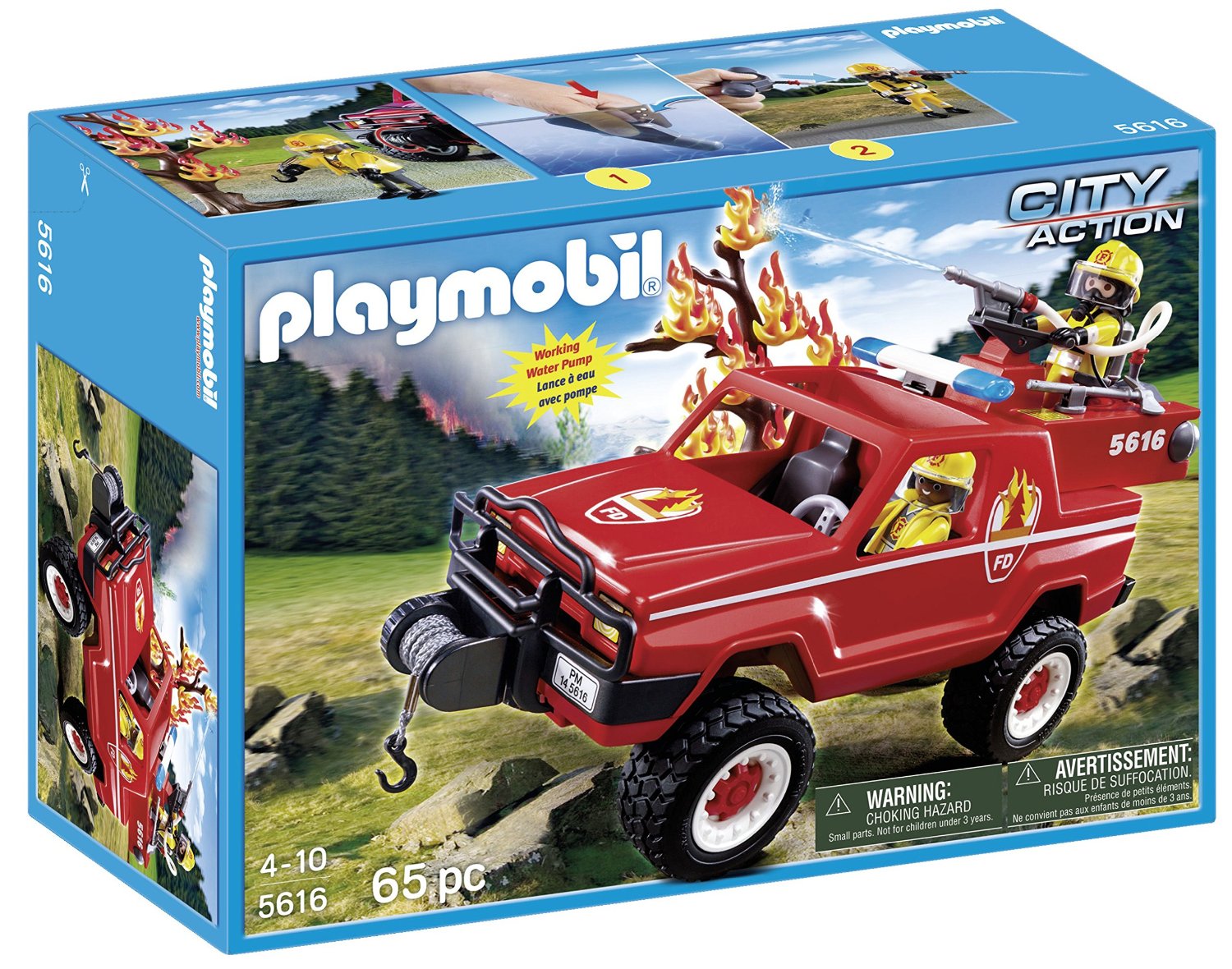 Playmobil 5616, Brandjeep Dinomin Lek & Baby AB