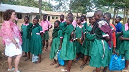 Ann talk to the shool children i Kakamega Ann talk to the shool children i Kakamega
