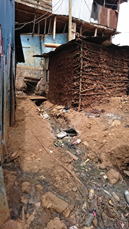 The street in kibera slum, Narobi Kenya The street in kibera slum, Narobi Kenya