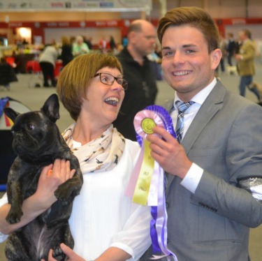 Happy winners! Malwa together with her owner Lotta Stenström Happy winners! Malwa together with her owner Lotta Stenström