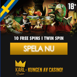 10 gratissnurr i Twin Spin hos Karl Casino!