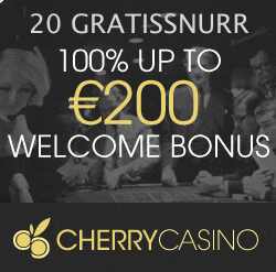 20 snurr hos CherryCasino helt gratis!