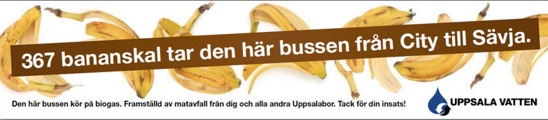 Copywriter för matavfallskampanj. Kund: Uppsala Vatten.