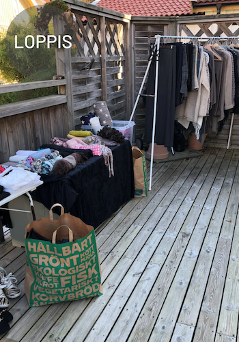 Hemma loppis efter utrensning av garderob Hemma loppis efter utrensning av garderob