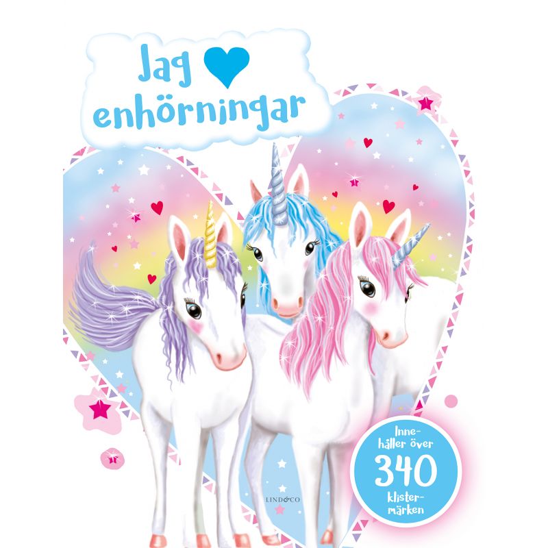 Pysselbok: jag älskar enhörningar  Tre söner