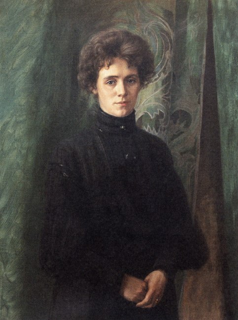 Porträtt av Clara Söderlund 1894, privat ägo Porträtt av Clara Söderlund 1894, privat ägo