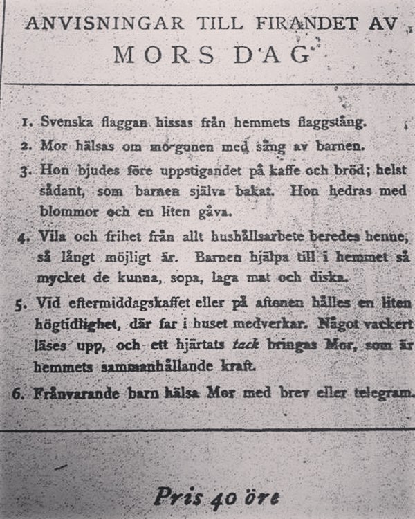 Så här ska man fira Mor! Så här ska man fira Mor!
