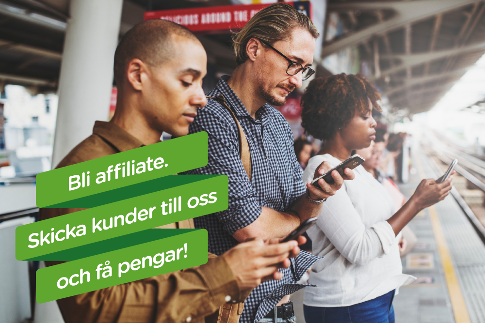 Få betalt varje gång du skickar en kund till oss!