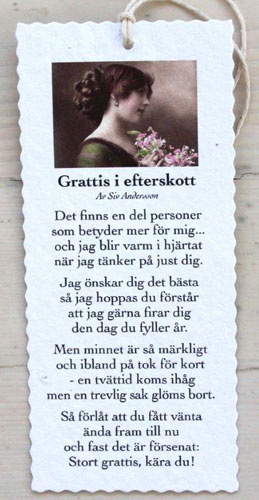 Grattis I Förskott På Engelska