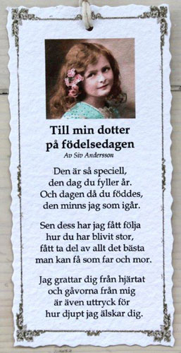Grattis På Födelsedagen Till Min Dotter